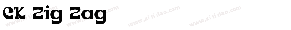 CK Zig Zag字体转换